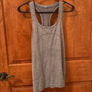Lululemon Swiftly Gray Racerback Tank Top Hip Length